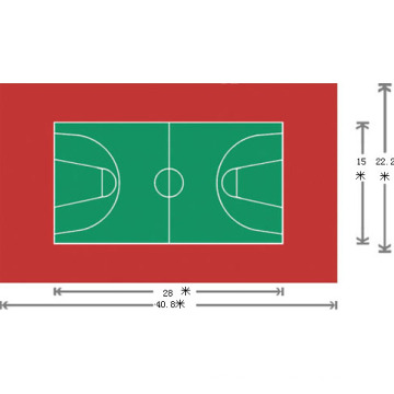 PVC Flooring for Sports Using 3.5mm*1.5m*20m/Roll